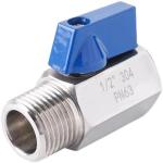 Equal Mini Ball Valve 1/8" WZ Stainless Steel 304 316 FF 1000PSI/PN63 Screw