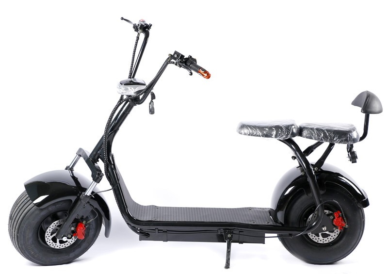 18 Inch Double Seat Electric Scooter with Backrest and 60V Voltage For Adult Mobility