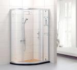 Double Sliding Bathroom Shower Screens Aluminium Alloy Frame Bath Shower Cabin