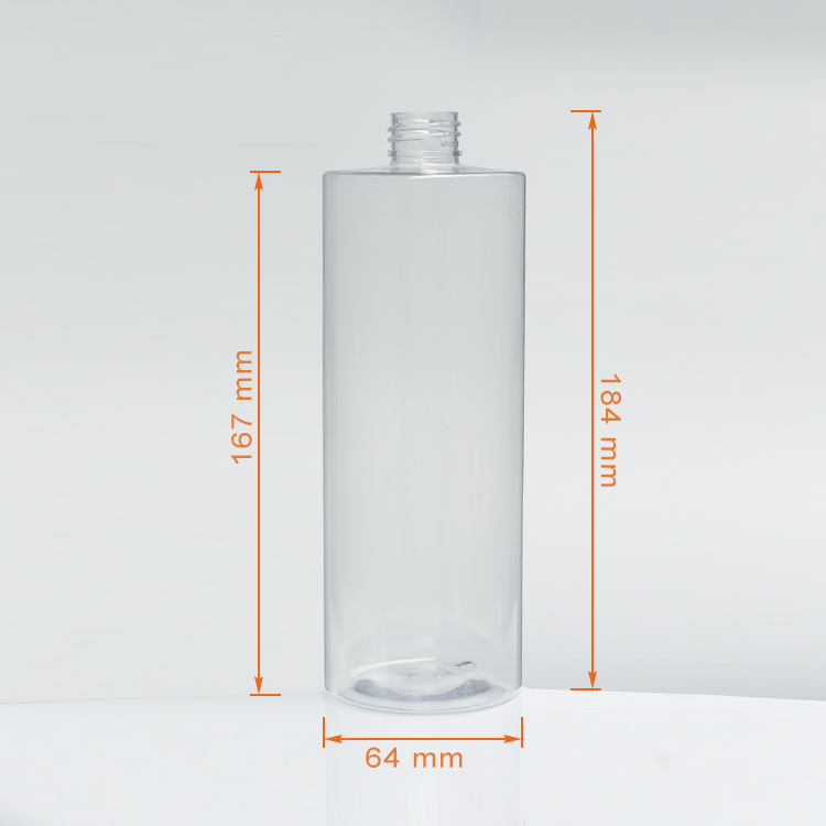 24/410 Neck PET Plastic Pump Bottle For Recyclable Transparent Body Lotion