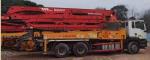 38m Second Hand Pump Truck , Concrete Boom Truck 21.5m Reach Depth