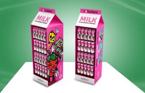 Quality POP Cardboard Display Promoting Kid Milk Bars wholesale