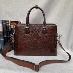 Authentic Crocodile Skin Businessmen Briefcase Laptop Handbag Genuine Exotic