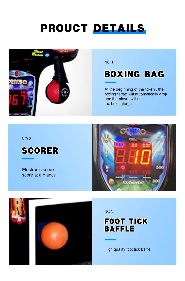 Amusement Park spider Boxing Punch Machine Smart Music UK Plug Customized