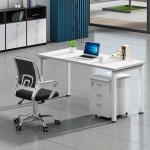 4 Person Office Workstation Desks 25mm Open Space Scratch Resistant
