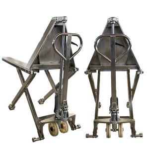 Quality Stainless Scissor Pallet Truck Manual 2200lbs Lifting Height 800mm wholesale