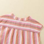 Kids Blouses And Shirts Children's Stripe Top 2023 Summer Casual White Shirts