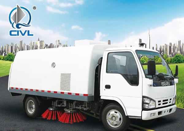 4 vertical cylinder Sweeper Garbage Compactor Truck Euro III standard Energy