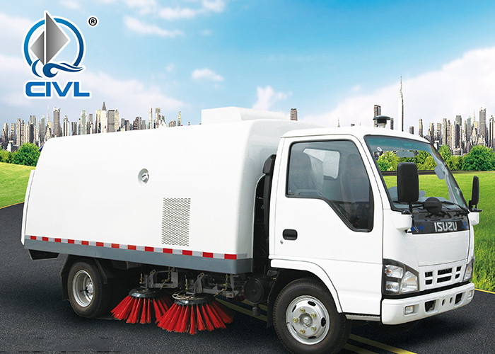 4 vertical cylinder Sweeper Garbage Compactor Truck Euro III standard Energy-Saving Euro, road cleaning truck