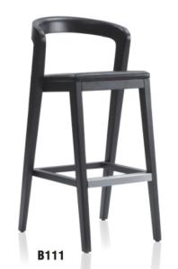 Quality North Europe style black wooden play bar stool furniture wholesale