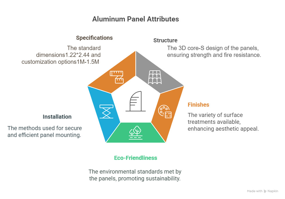 Customizable Security Aluminum 3D Panels Eco-Conscious A2  2.0mm for Building Interior & Exterior Aesthetic Appeal