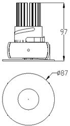 10W LED retrofit globe