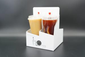 Quality Custom coffee paper cup tray Disposable cup drink tray wholesale