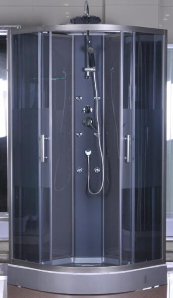 Grey Profiles Quadrant Shower Cubicles 900 X 900 X 2250 mm SGS ISO9001
