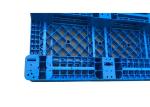 Virgin PP Rackable 1111 Blue Plastic Pallets With 3 Skids For Shelves Forklift ,