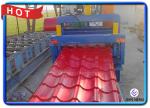 828 Type Glazed Steel Step Roll Forming Machine With Hydraulic Station