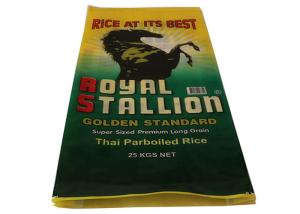 Quality High Strength Durable Woven Polypropylene Feed Bags Leak Resistant wholesale