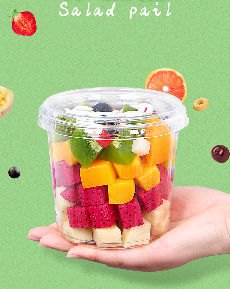 2024 Outdoor Camping Plastic Yogurt Cup with Offset Printing and Leak-Proof Design
