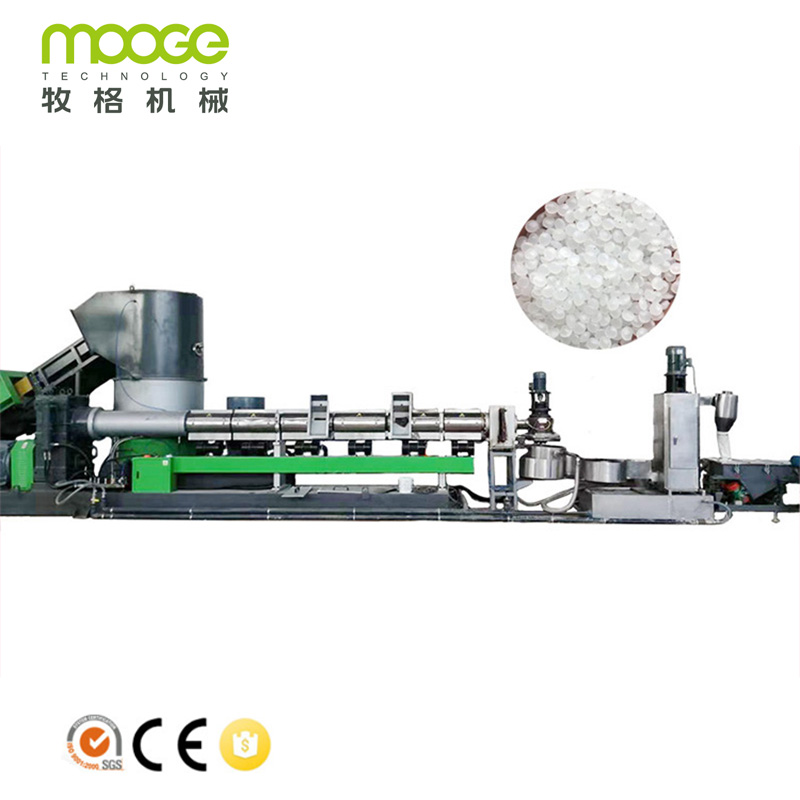 300-1000kg/H Agricultural Film Recycling Machine HDPE Pelletizing