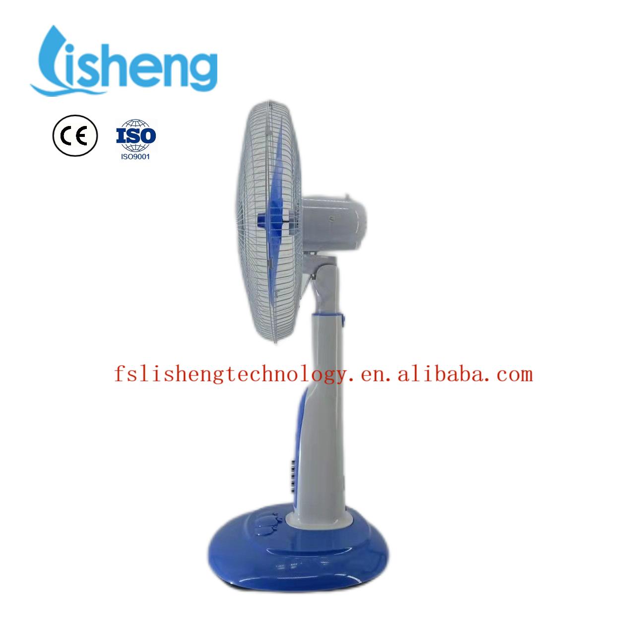 Energy Saving Home Solar Power Stand 12V Rechargeable Stand Fan With Solar Panel