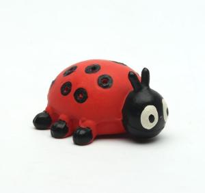 Quality Soft Latex Ladybug stuffed pet puppy chew toys dog animal toys wholesale