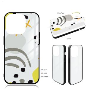 Quality Blank 2D Sublimation Tempered Glass Phone Cases For IPhone 16 15 14 Pro Max Plus wholesale