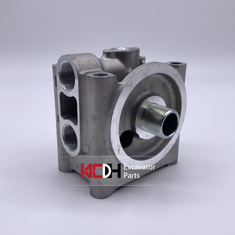 307C/D 305.5C 308C/D excavator parts 1R-0714 oil filter base 1R0714 aluminum base, suitable for air filter assembly
