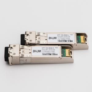 Quality 10 Gigabit Sfp+ Fiber Optic Module , Fiber Transceiver Single Mode 60KM 80KM wholesale