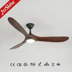 OEM of Dimmable Ceiling Fan with Wooden Blades and 3000k/4000k/6000k Color