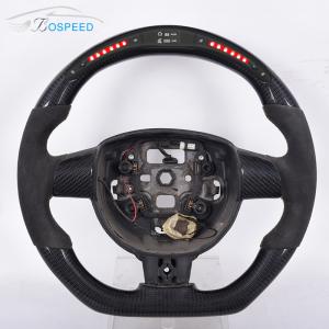 Quality LED OEM Ford Raptor Carbon Steering Wheel Red Black Leather wholesale