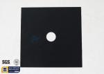 10.7"X10.7" Fiberglass Fabric 260℃ 0.08MM Black PTFE Stovetop Burner Protector
