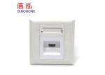 Indoor Mini Fiber Optic Termination Box , FTTH Drop Cable Fiber Optic Faceplate