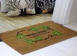 40*60cm Coir Coconut Entrance Matting Thickness 15mm PVC Backing