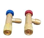 R410A R22 Liquid Safety Adapter Flow Control Ball Valve Refrigerant Charging
