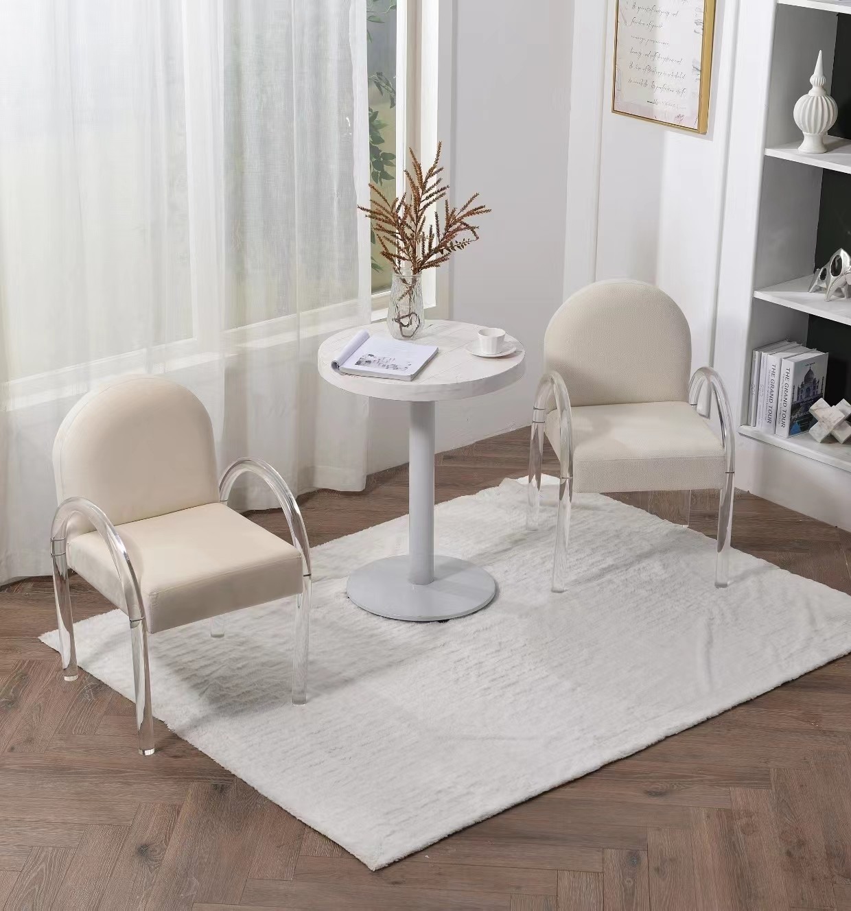 Acrylic Contemporary Dining Room Chair Light Luxury Home Decor