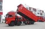 Flat Head Double Axle Dumper 12 Wheel 350hp 8X4 Hydraulic Lift Heavy Duty Dump