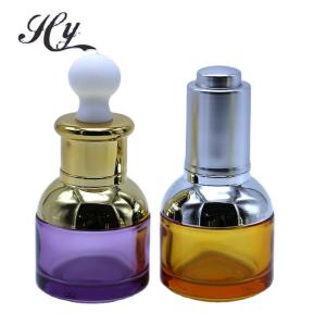 Quality UV Plating Cap Boston Dropper Bottles 5ml 15ml Leak Proof wholesale