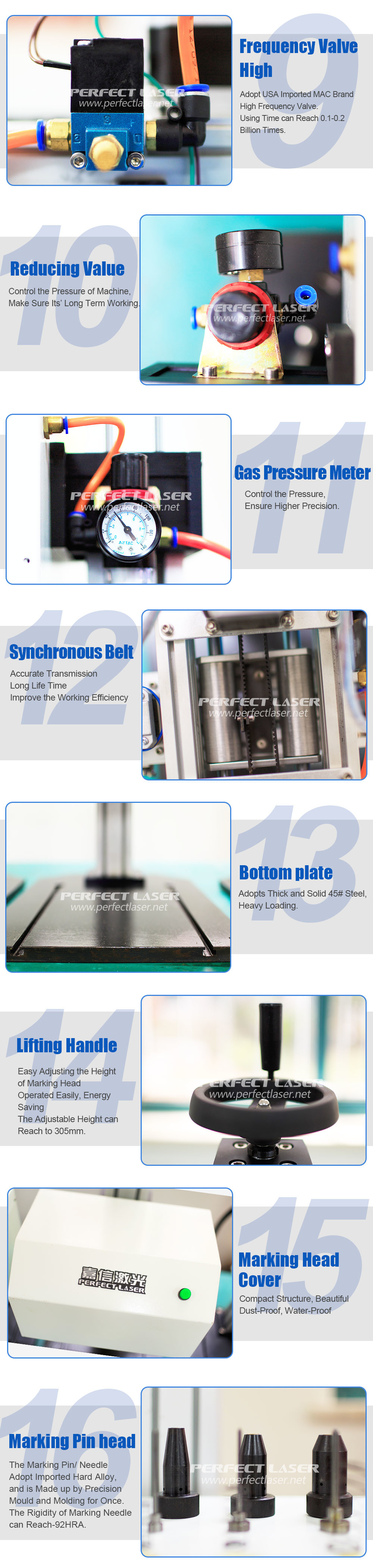 Industrial Pneumatic Marking Machine Multi-Function For Mechanical Part Depth 0.01 - 2mm