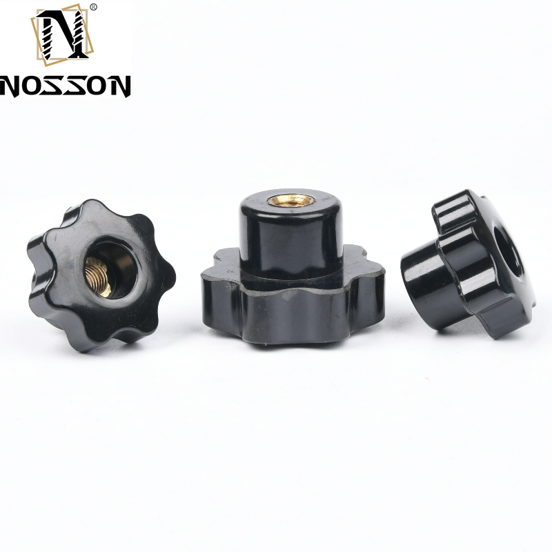 Black Oxide Finish Healthcare T-Head Plastic Knob for Easy Clamping and Tightening in Automotive Industry