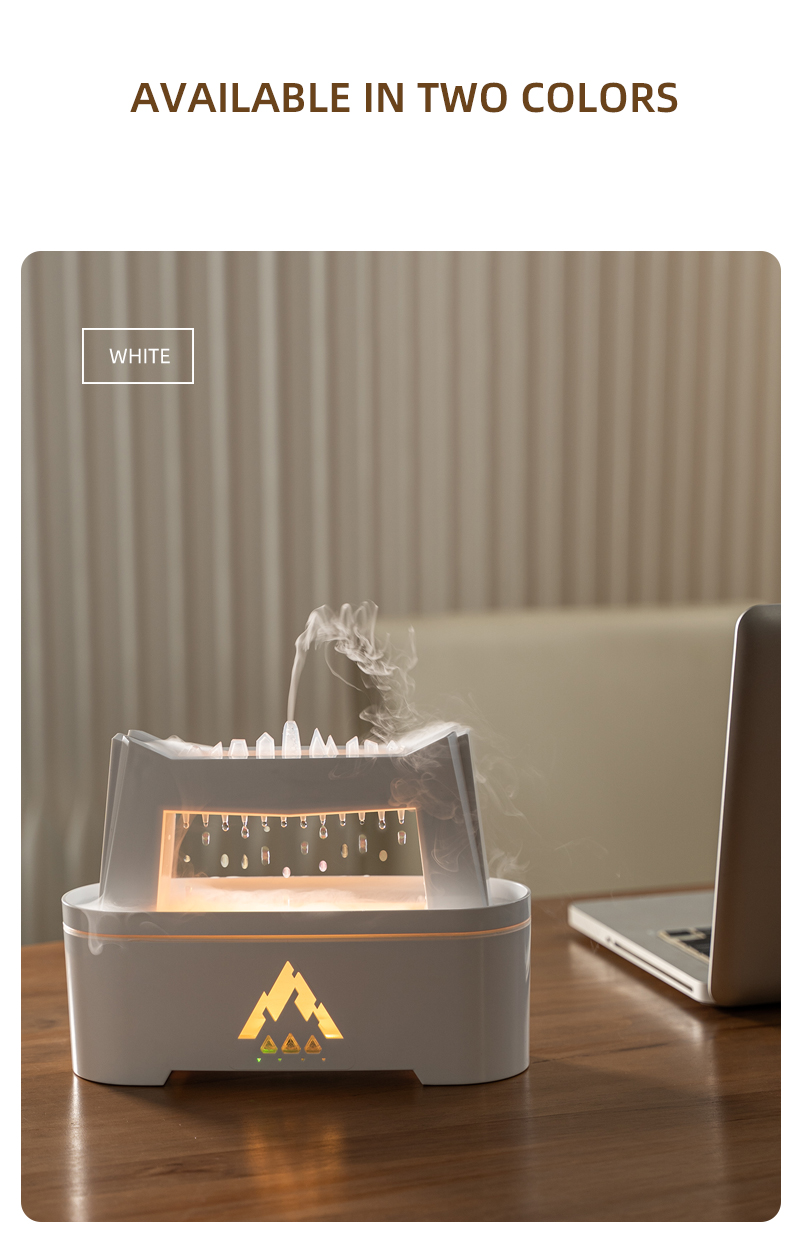 2023 Flame Volcano Air Humidifier Aroma Diffuser Christmas Promotion with Remote Control