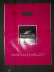 Female Cosmetic Plastic Bag With Handles / 6 Colors Gravure Printing
