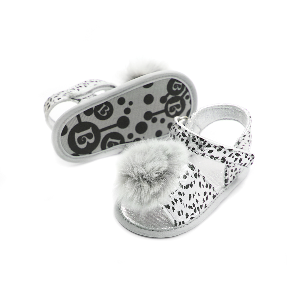 China Factory fashion PU Leather Leopard print 0-18 months infant anti-slip baby sandals