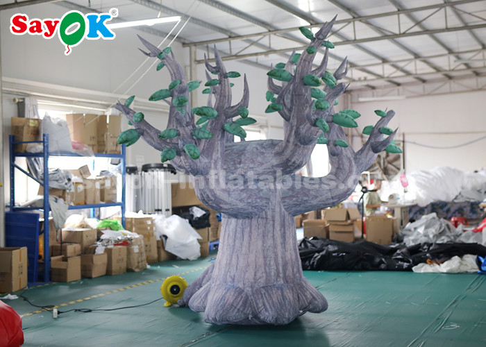 3 Meter 210D Oxford Cloth Giant Inflatable Tree For Advertisement