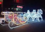 christmas horse lighted carriage