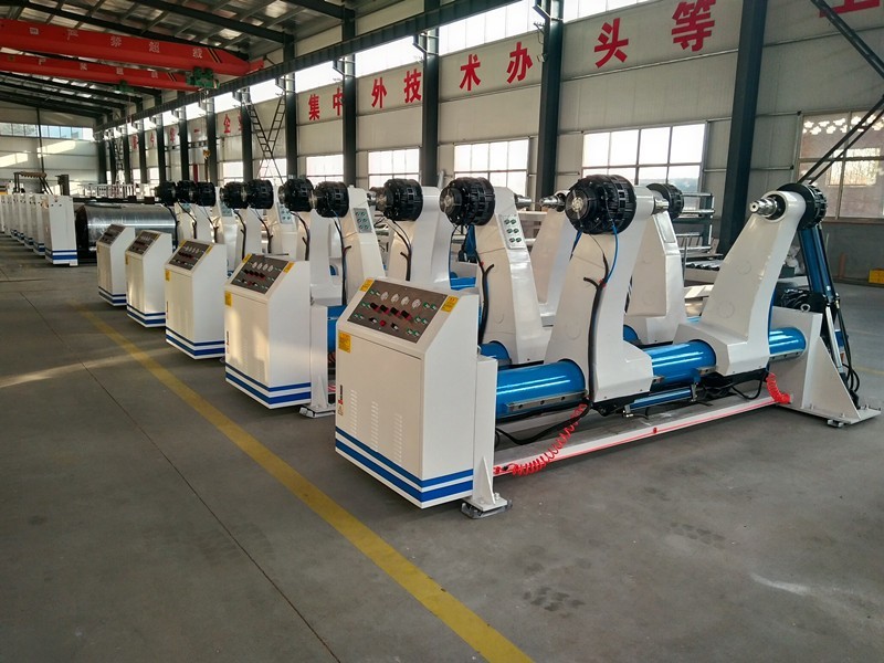 RINO Corrugated Board Production Line , 220V/380V Hydraulic Mill Roll Stand