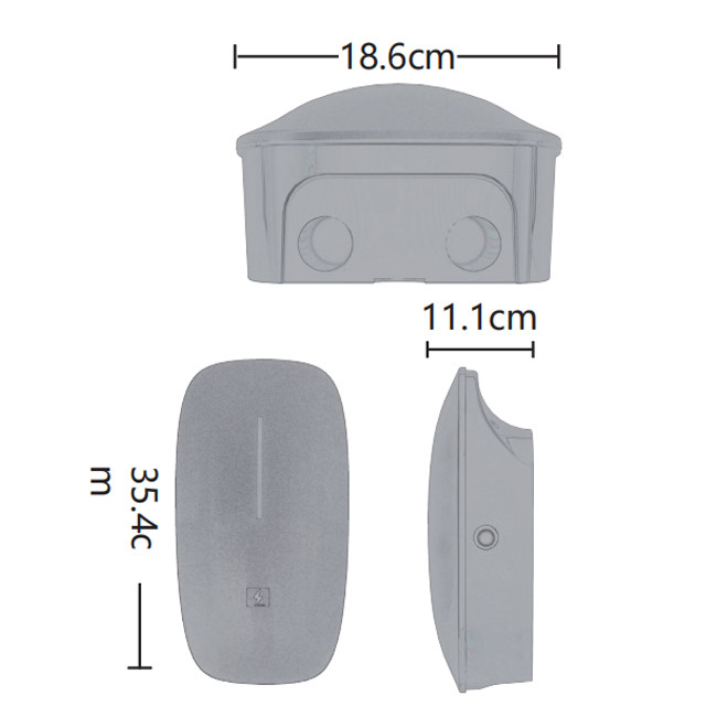 Wall Mounted Electric Car Charging Pile IP65 380Vac Pile Charging