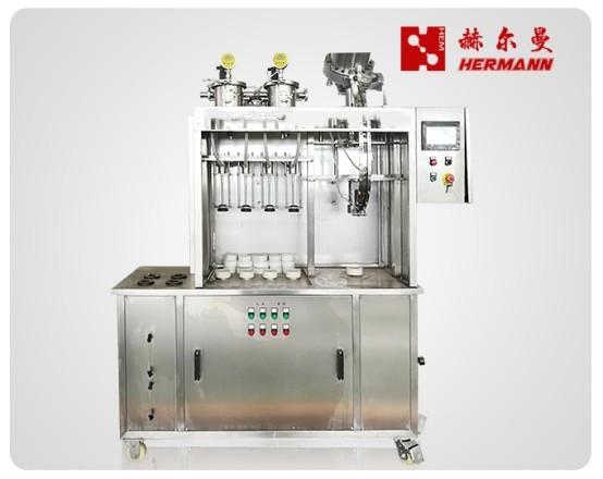 Semi Automatic 4 Head Beer Bottle Filler Adopting CIP Cleaning System