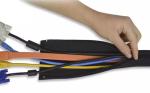 100mm Zipper Braided Sleeve Organizer Tubing Flexibility Flame Resistant