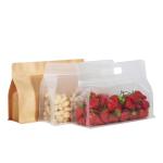 200g Bread Packaging Bags Clear Stand Up Resealable Zipper Pouches Anti