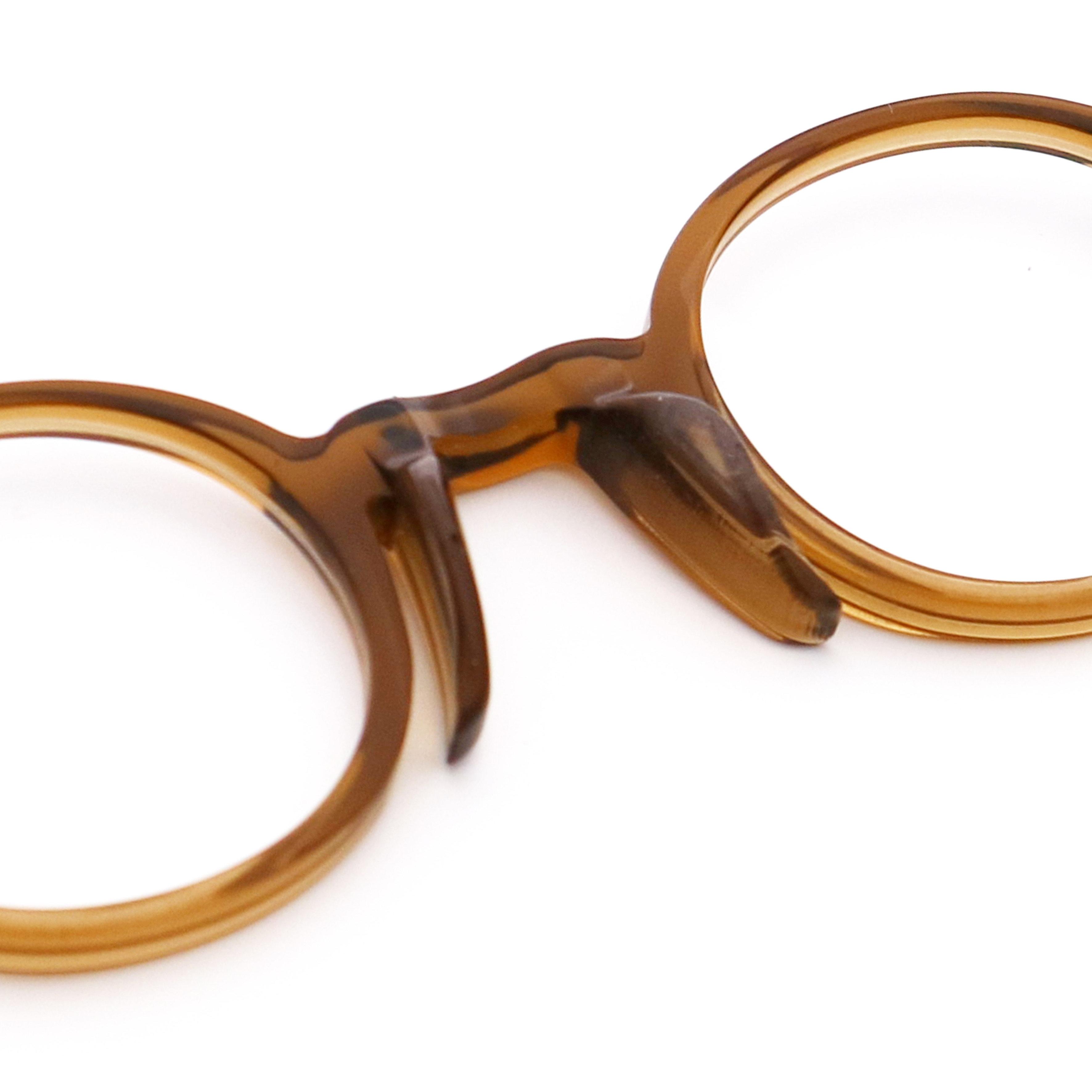Acetate Round Glasses Eyeglasses Trendy Artisanal Frame Optical Frame MR 98218